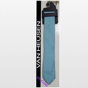 New Men Aqua Skinny Necktie